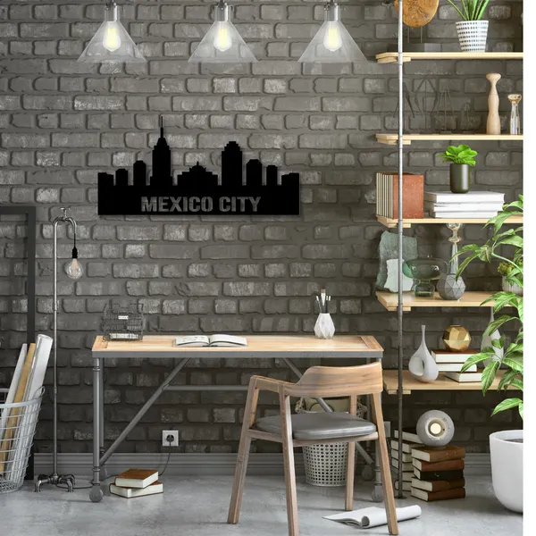 Wooden_Wall_Art_for_Home_Decoration__|_Mexico_City_Skyline__|_Black