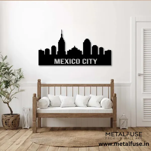 Wooden_Wall_Art_for_Home_Decoration__|_Mexico_City_Skyline__|_Black