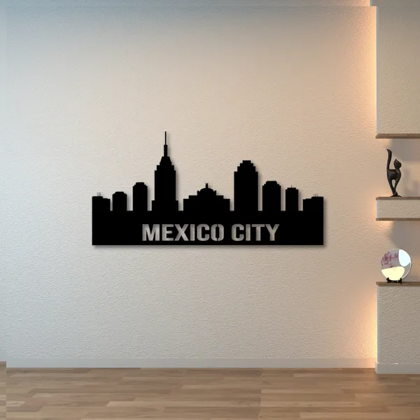 Wooden_Wall_Art_for_Home_Decoration__|_Mexico_City_Skyline__|_Black