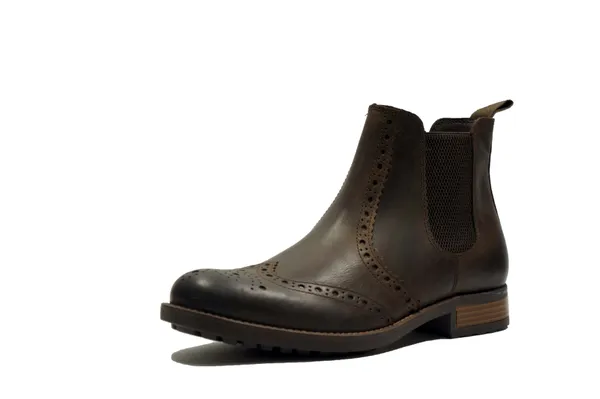 Brown_Genuine_Leather_Men's_brogue_Chelsea_Boots_For_Casual_&_Party_Wear