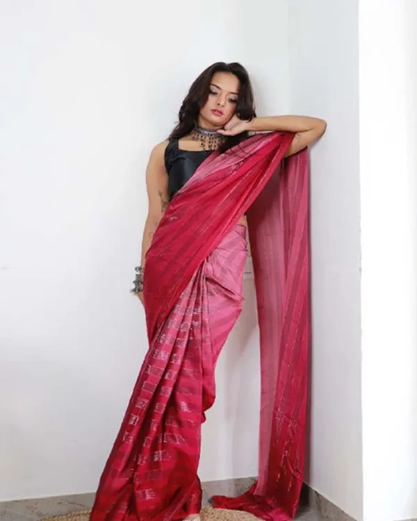Pink_1-Minute_Ready_To_Wear_Georgette_Saree_With_Blouse_Piece