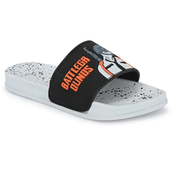 White_Silicon_Strap_And_Pvc_Slip_On_Sliders_For_Men
