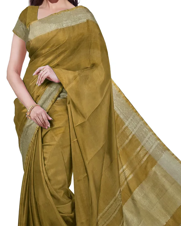 Bhagalpuri_Handloom_Cotton-Linen_Blend_Saree_Combo_(Pack_Of_2)_With_Running_Unstiched_Blouse_Piece