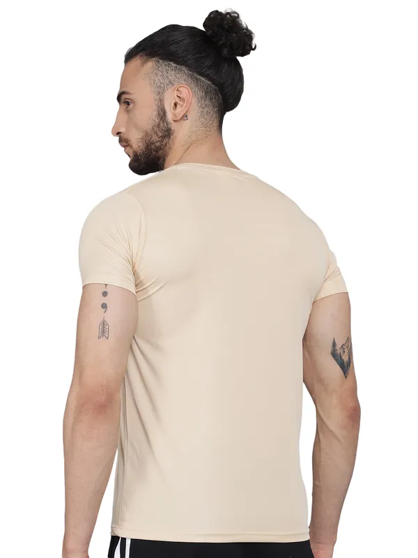 Beige_Men's_T-Shirt__Comfortable,_Stylish_And_Trendy_Casual_Wear