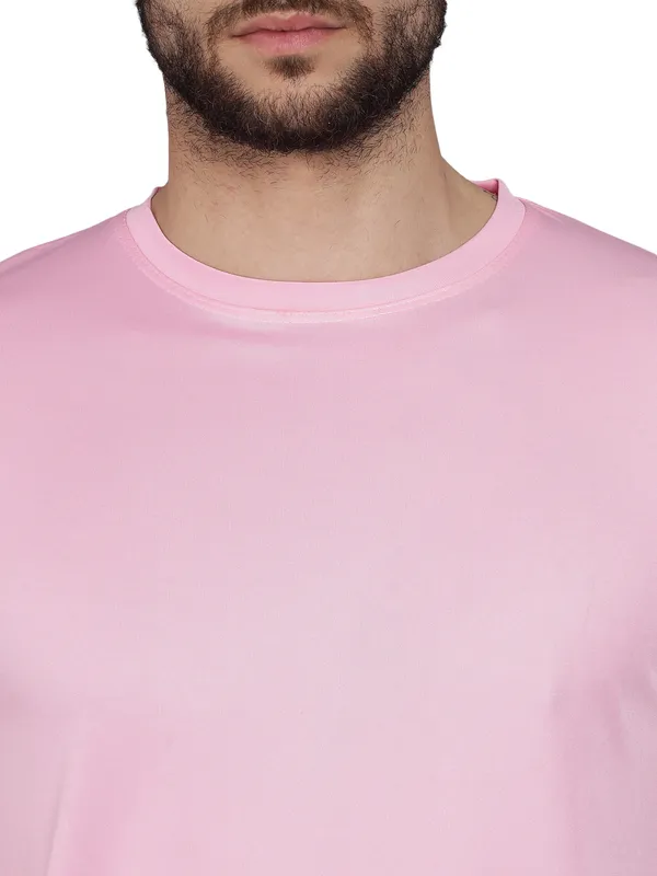 Pink_Men's_T-Shirt__Comfortable,_Stylish_And_Trendy_Casual_Wear
