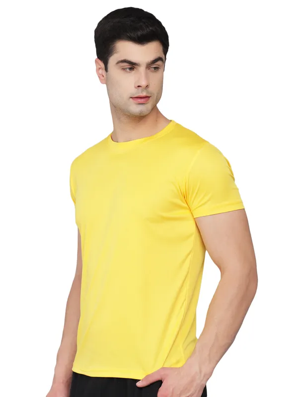Yellow_Men's_T-Shirt__Comfortable,_Stylish_And_Trendy_Casual_Wear