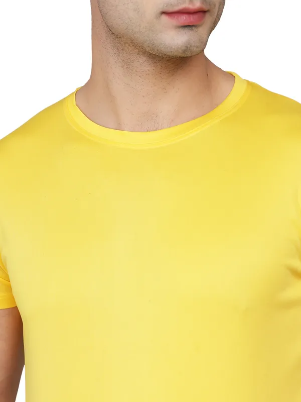 Yellow_Men's_T-Shirt__Comfortable,_Stylish_And_Trendy_Casual_Wear