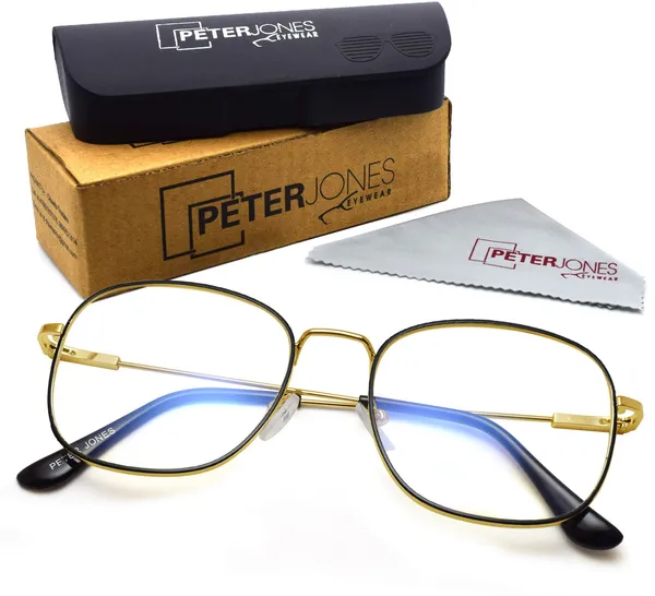 Black,Gold_Full_Rim_Square_Frame_(54_Mm)_-_For_Unisex