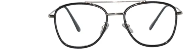 Silver,Black_Full_Rim_Aviator_Frame_(56_Mm)_-_For_Unisex