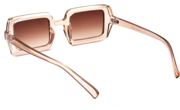 Transparent,Brown_Retro_Square_Sunglasses_-_For_Unisex