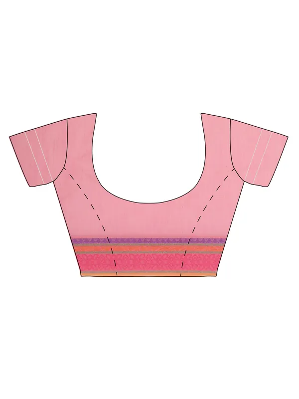 Pink_Cotton_Blend_Banarasi_Sarees_For_Women
