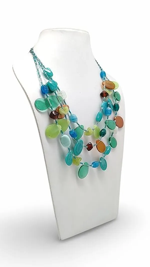 Handcrafted_multistrand_beaded_necklace