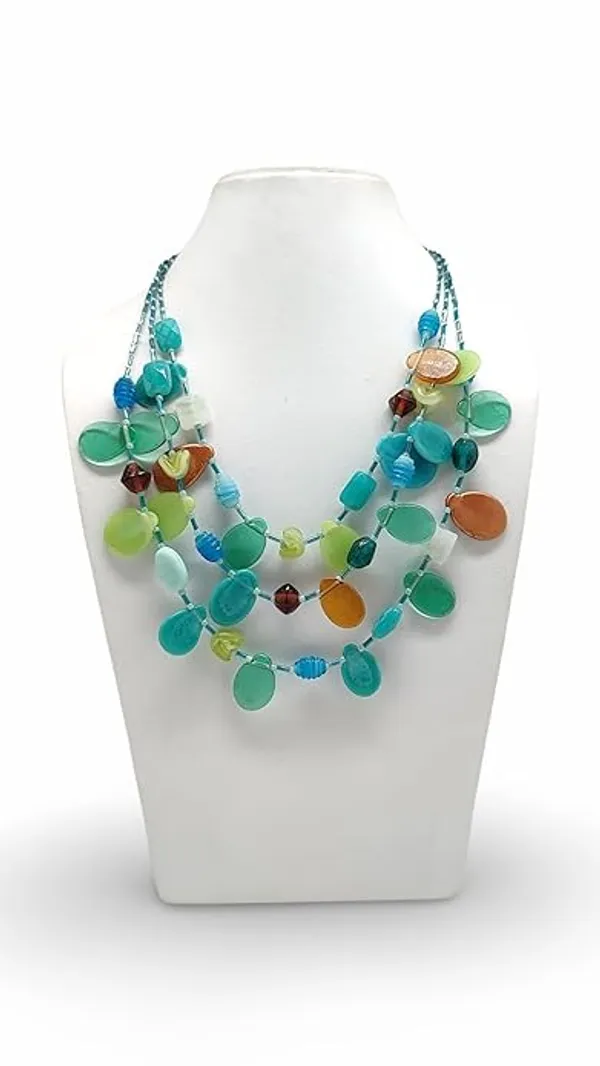 Handcrafted_multistrand_beaded_necklace