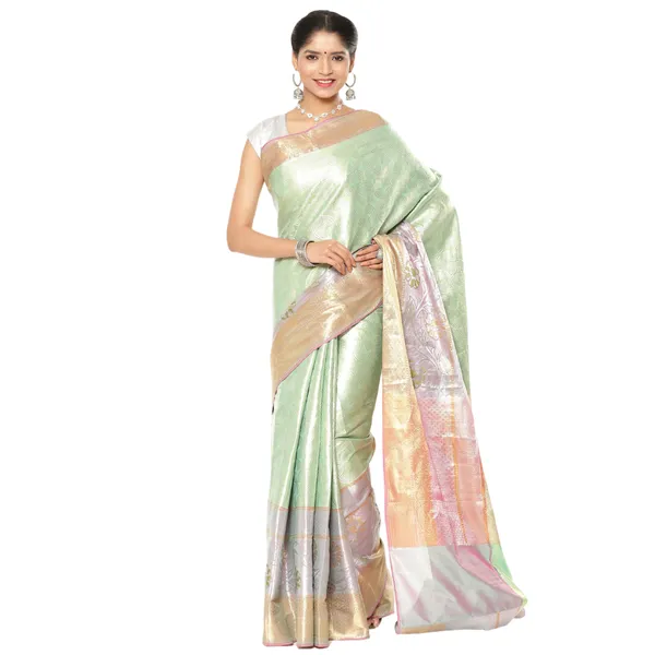Sea_Green_Kanchi_Silk_Banarasi_Sarees_For_Women