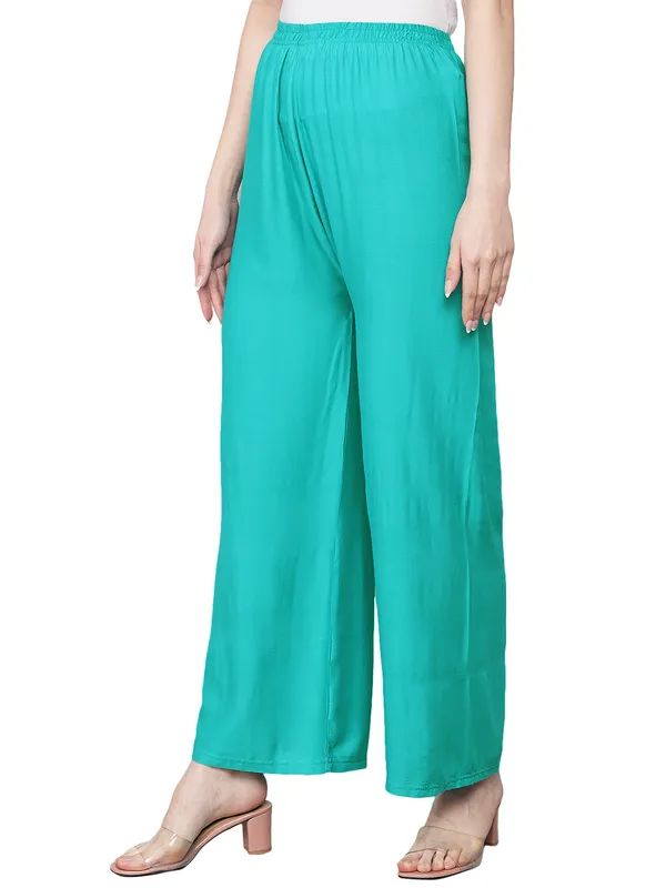 Sea_Green_Palazzo__Comfortable,_Stylish_And_Trendy_Casual_Wear