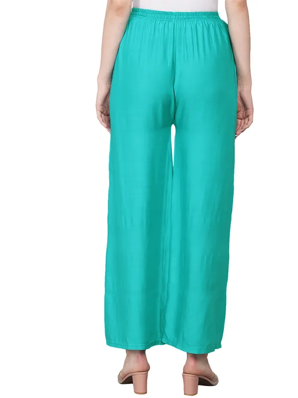 Sea_Green_Palazzo__Comfortable,_Stylish_And_Trendy_Casual_Wear