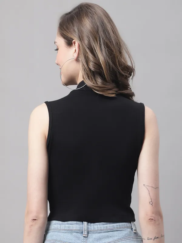 Black_Cotton_Rib_Turtle_Neck_Crop_Top_For_Women