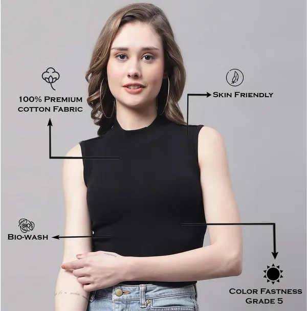 Black_Cotton_Rib_Turtle_Neck_Crop_Top_For_Women