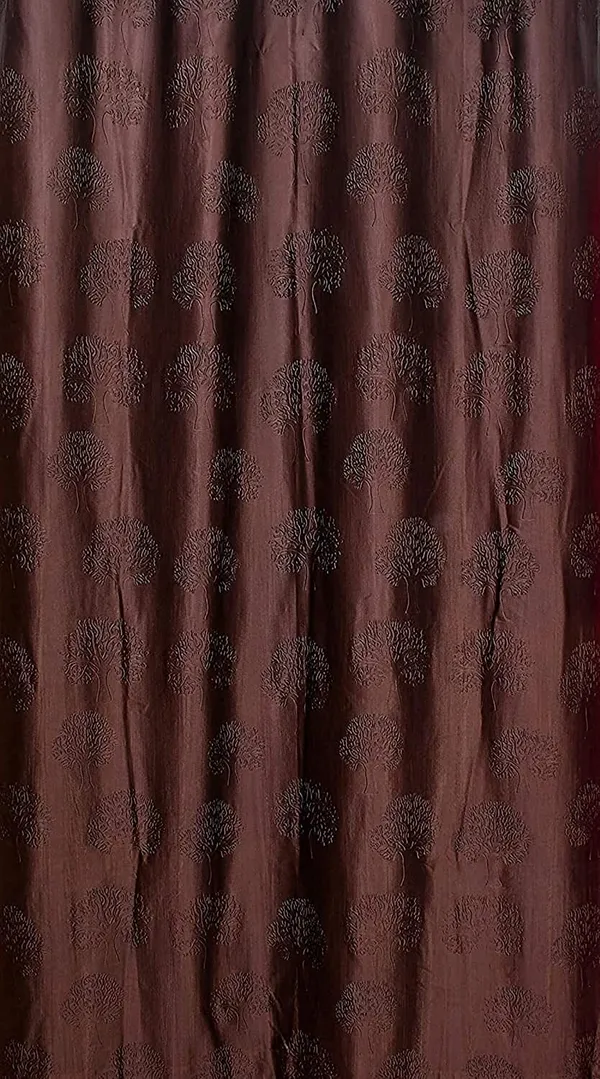 Polyester_Tree_Punching_Design_Curtains,_Washable_Parde_for_Home,_Office,_Bedroom,_Living_Room_(Brown,_Set_of_2)