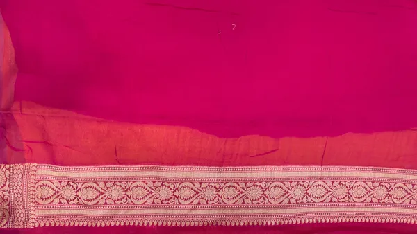 Humairah_Presents_Pure_Handloom_Yellow_Chiffon_Resham_Zari_Chunri_Booti_Skirt_Paithani_Border_with_Contrast_Pink_Pallu_and_Pink_Blouse