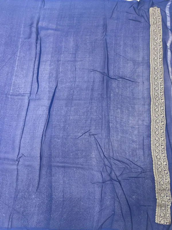 Humairah_Pure_Silk_Handloom_Navy_Blue_Khaddi_Georgette_Sona_Rupa_Kadhwa_Zari_Booti_with_Kadhwa_Weave_Border_and_Navy_Blue_Blouse