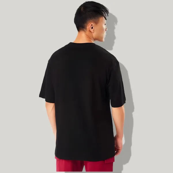 Black_Oversized_Printed_Half_Sleeve_Cotton_T-Shirt_For_Men