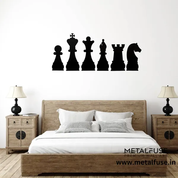Wooden_Wall_Art_for_Home_Decoration__|_Chess__|_Black