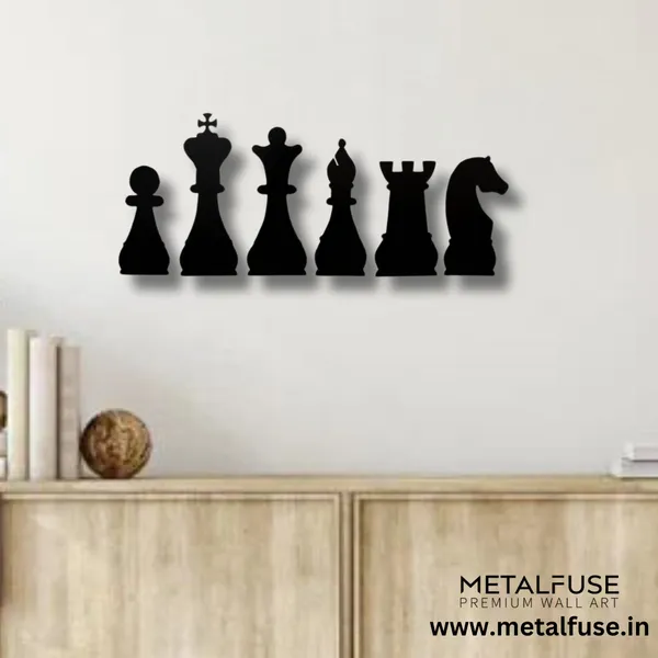 Wooden_Wall_Art_for_Home_Decoration__|_Chess__|_Black