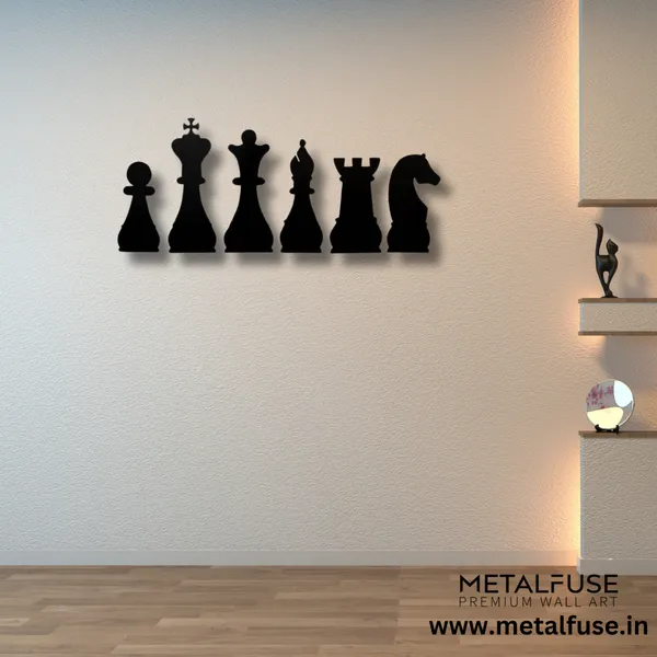 Wooden_Wall_Art_for_Home_Decoration__|_Chess__|_Black