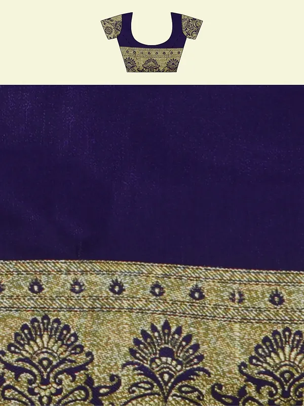 Orange_Satin_Silk_Banarasi_Sarees_For_Women