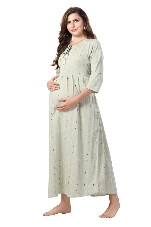 Green_Maternity_Dress_|_Maternity_Chic_Maternity_Wear_Kurti_For_Women
