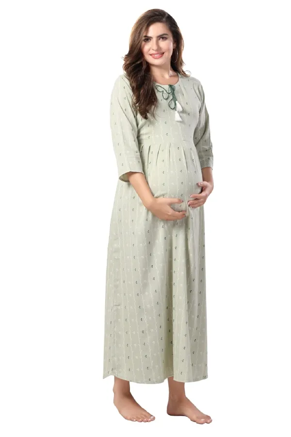 Green_Maternity_Dress_|_Maternity_Chic_Maternity_Wear_Kurti_For_Women