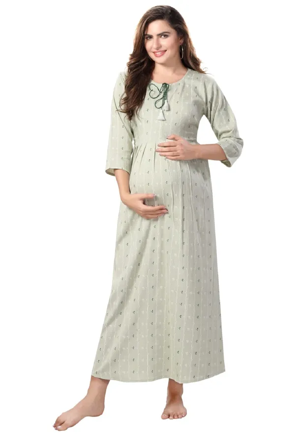 Green_Maternity_Dress_|_Maternity_Chic_Maternity_Wear_Kurti_For_Women