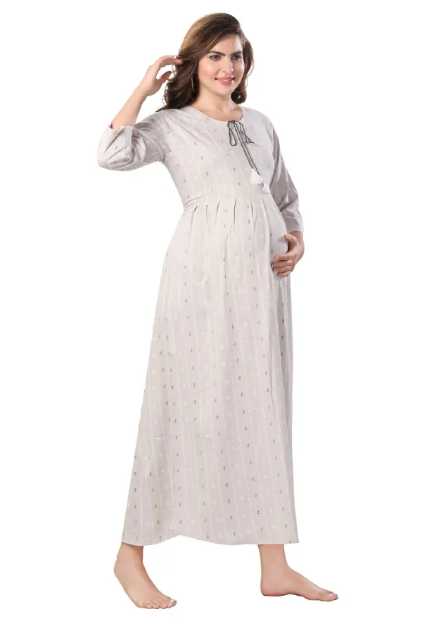 Grey_Maternity_Chic_Maternity_Wear_Kurti_For_Women