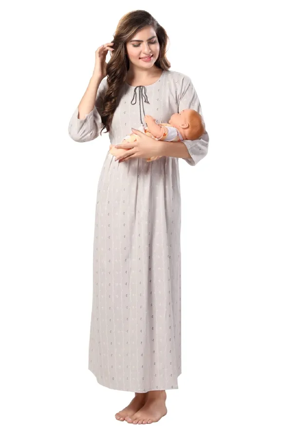 Grey_Maternity_Chic_Maternity_Wear_Kurti_For_Women