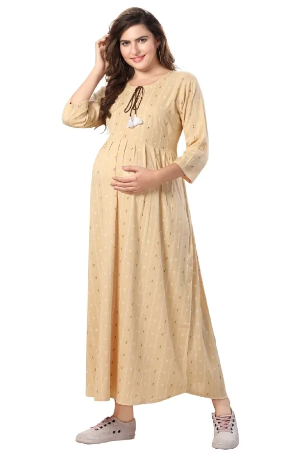 Mustard_Maternity_Chic_Maternity_Wear_Kurti_For_Women