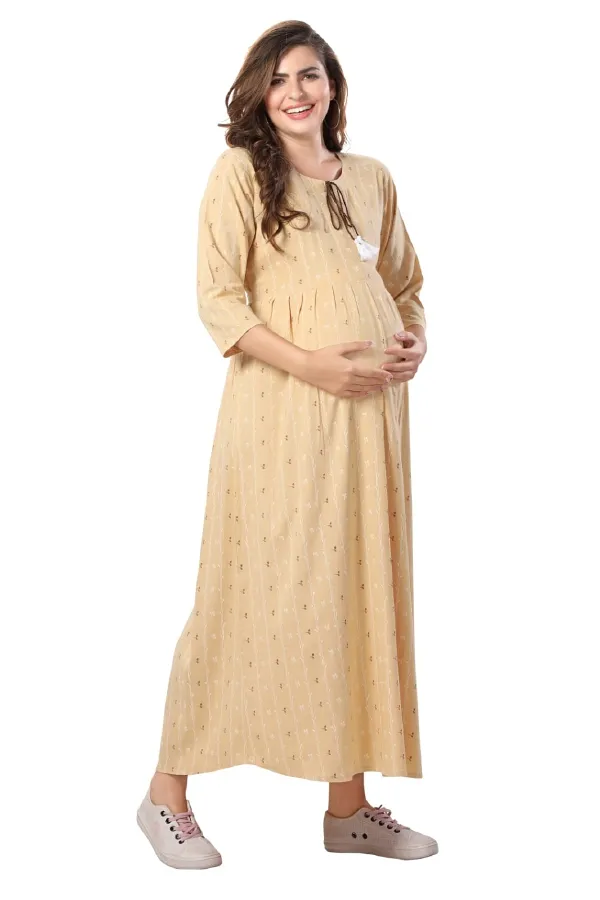 Mustard_Maternity_Chic_Maternity_Wear_Kurti_For_Women