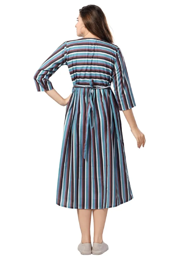 Blue_Maternity_Dress_|_Elevate_Your_Maternity_Style_Maternity_Wear_Kurti_For_Women