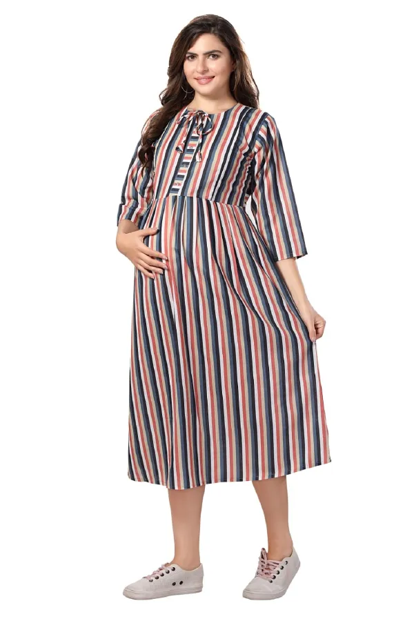Rust_Maternity_Dress_|_Rust_Elevate_Your_Maternity_Style_Maternity_Wear_Kurti_For_Women