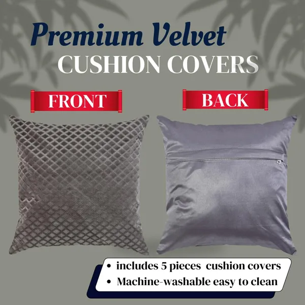 Soft_Velvet_Cushion_Covers_-_16_X_16_Inch,_Set_of_5,_Grey