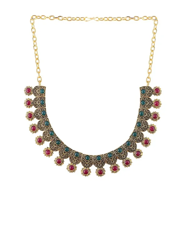 Alloy_Golden_Designer_Necklaces_Set