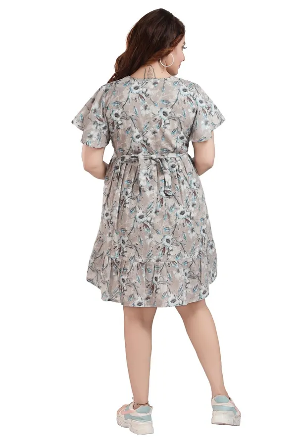 Beige_Maternity_Dress_|_Chicken_Printed_Maternity_Dress_For_Women