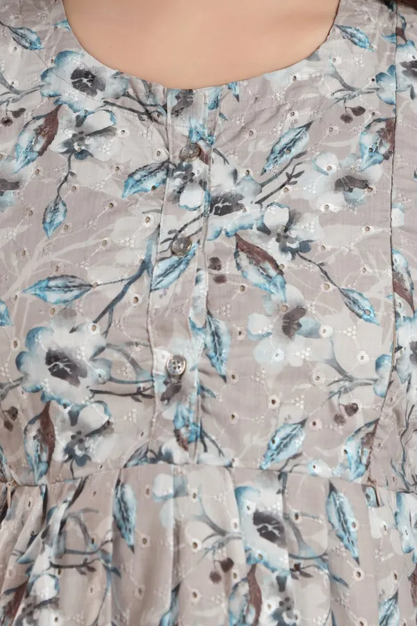 Beige_Maternity_Dress_|_Chicken_Printed_Maternity_Dress_For_Women
