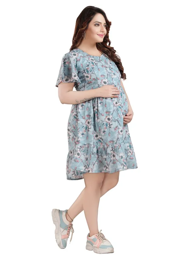 Pista_Maternity_Dress_|_Chicken_Printed_Maternity_Dress_For_Women
