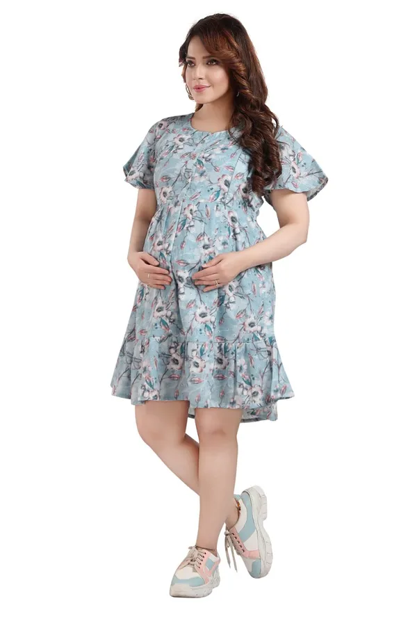 Pista_Maternity_Dress_|_Chicken_Printed_Maternity_Dress_For_Women