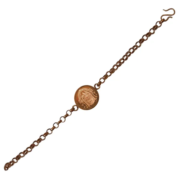 Alamelu_Manga_Thayar_Hand_Crafted_Copper_Chain_Bracelet_Adjustable_Padmavathi_Kappu_Kankanam_For_Men_And_Women