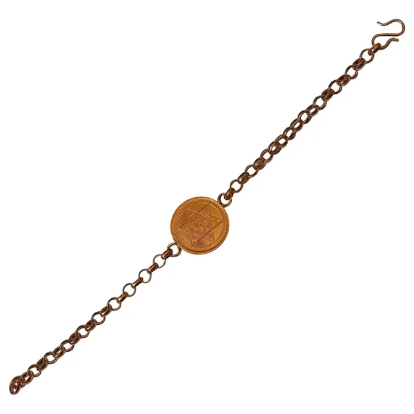 Om_Aum_Hand_Crafted_Copper_Chain_Bracelet_Adjustable_Kappu_Kankanam_For_Men_And_Women