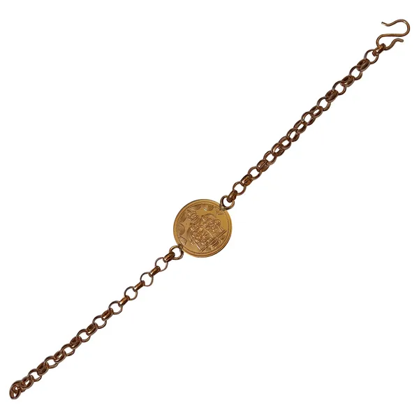 Dhanakarshana_Lakshmi_Kubera_Hand_Crafted_Copper_Chain_Bracelet_Adjustable_Kappu_Kankanam_For_Men_And_Women