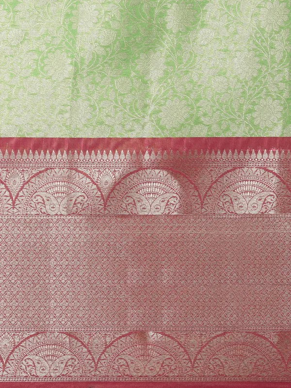 Green_Kanchi_Silk/Brocade_Banarasi_Sarees_For_Women