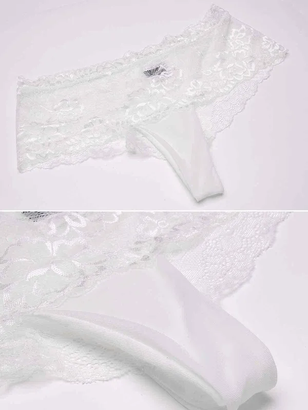 White_Off_Shoulder_Lingerie_Set_For_Women